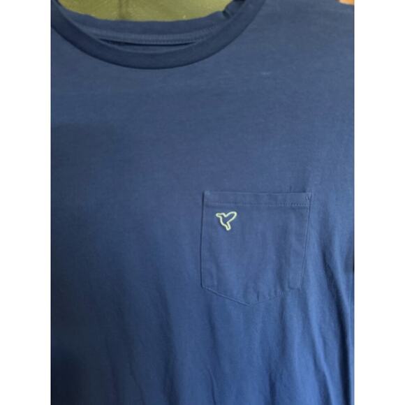 Birddogs Pocket Tee Shirt Short Sleeves Pullover Crewneck Blue Green Size Medium - Picture 3 of 8